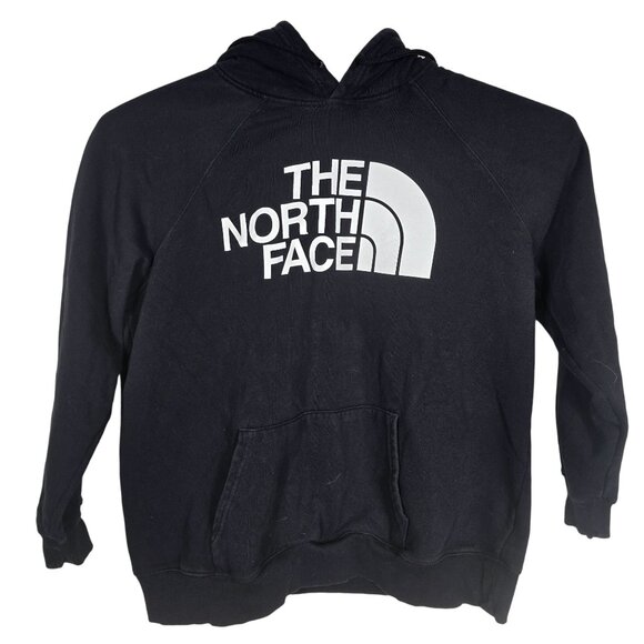 The North Face Hooded Sweatshirt 1X Women's‎ Black Long Sleeve Hoodie - Picture 1 of 8